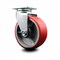 Service Caster 5 Inch Red Poly on Cast Iron Wheel Swivel Caster with Roller Bearing SCC SCC-20S520-PUR-RS - alternate 5
